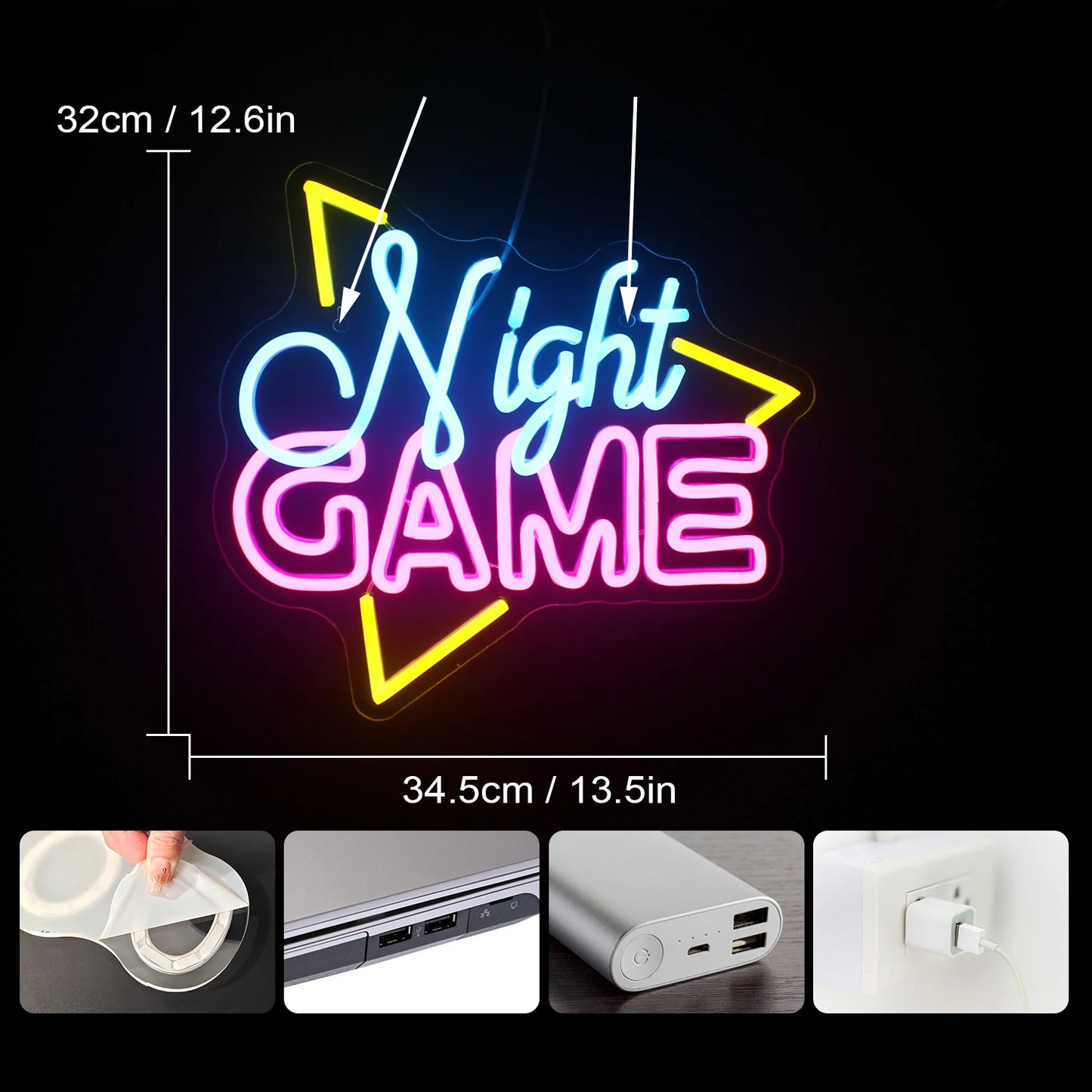 Neon Sign LED Wall Decor for Game Room