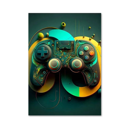 Game Room Decor Pop Art Posters and Prints Wall Art Canvas